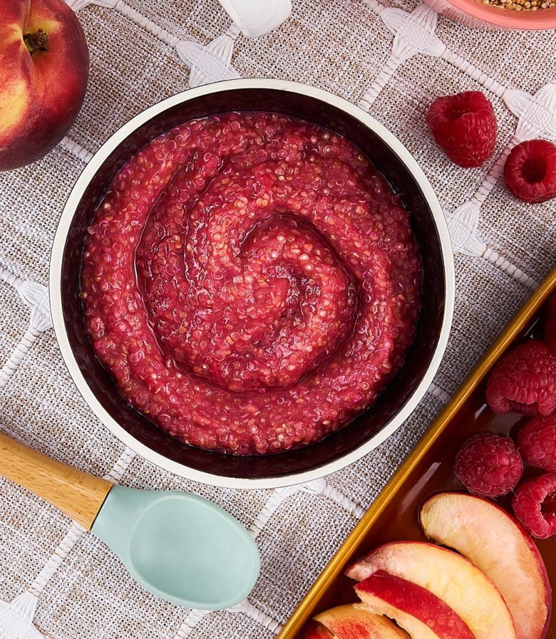 Anyday Photos Recipes Peach Raspberry Quinoa Puree 1024