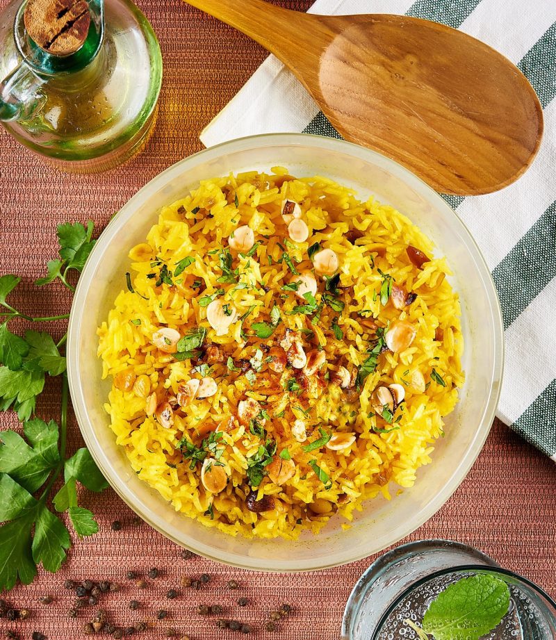 Anyday Photos Recipes Turmeric Rice Pilaf Almonds 1024