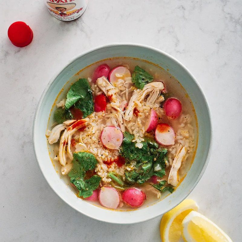 JoshuaMcFadden sChickenSoupwithBrownRice Radishes andLotsofLemon 1024